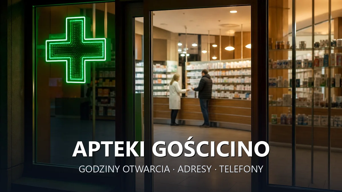 Apteki Gościcino, gmina Wejherowo, powiat wejherowski - adresy, telefony, godziny otwarcia