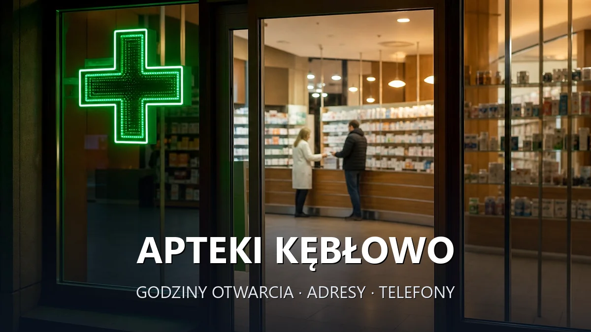Apteki Kębłowo, gmina Luzino, powiat wejherowski - adresy, telefony, godziny otwarcia