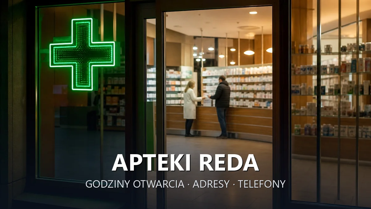 Apteki Reda, powiat wejherowski - adresy, telefony, godziny otwarcia
