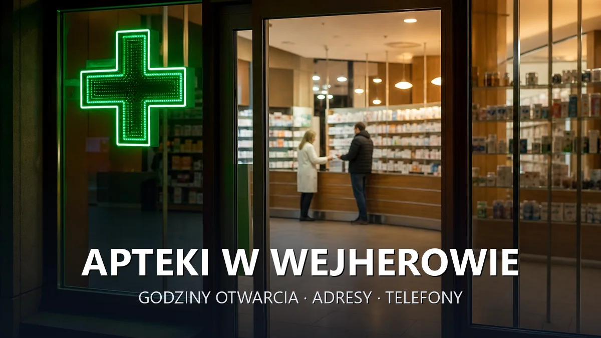 Apteki w Wejherowie - godziny otwarcia i dyżury