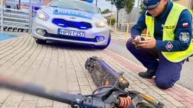 Prawie 3 promile na hulajnodze w Wejherowie. Skończyło się mandatem