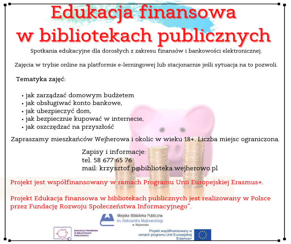 Biblioteka Wejherowo: Edukacja finansowa w bibliotece