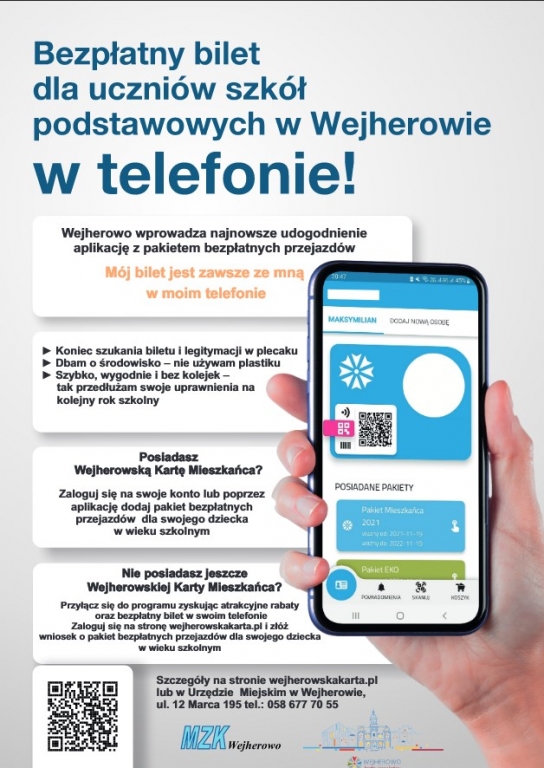 UM Wejherowo: Mój bilet jest zawsze ze mną - w moim telefonie”