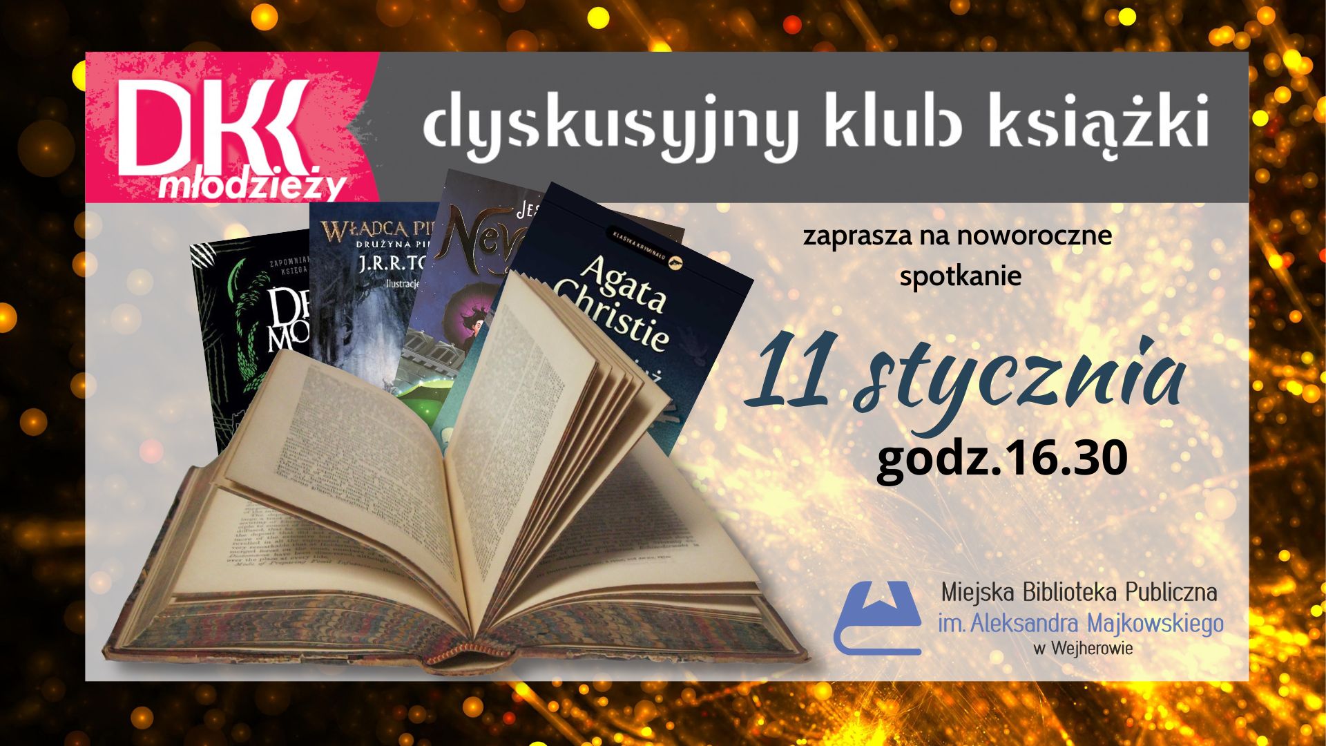 Biblioteka Wejherowo: Noworoczne spotkanie DKK dla Młodzieży