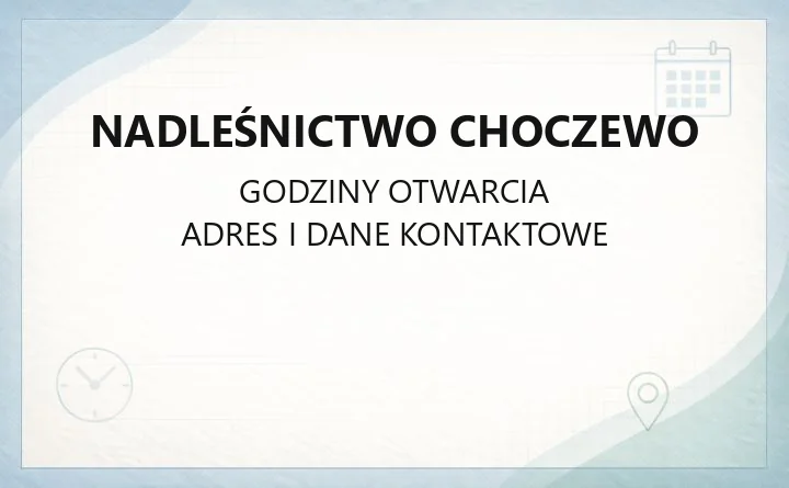 Nadleśnictwo Choczewo - kontakt, drewno opałowe, zezwolenia i edukacja leśna