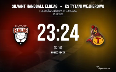 [PIŁKA RĘCZNA] Silvant Handball Elbląg – KS Tytani Wejherowo 23:24. Tytani odrobili straty w I Lidze Mężczyzn (Grupa A)
