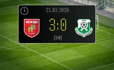 [PIŁKA NOŻNA] Betclic 3. Liga Grupa 2 (Grupa II) – Wikęd Luzino – Noteć Czarnków 3:0. Gospodarze rozstrzygnęli mecz przed przerwą
