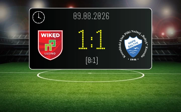 [PIŁKA NOŻNA] Wikęd Luzino – Bałtyk Koszalin 1:1 w Betclic 3. Liga Grupa 2 (Grupa II). Gospodarze uratowali punkt w 90. minucie