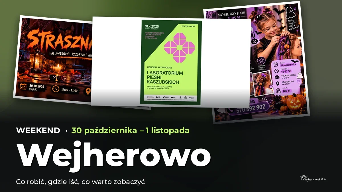 Weekend w Wejherowie: co robić 30 października – 1 listopada? – okładka przeglądu weekendowego