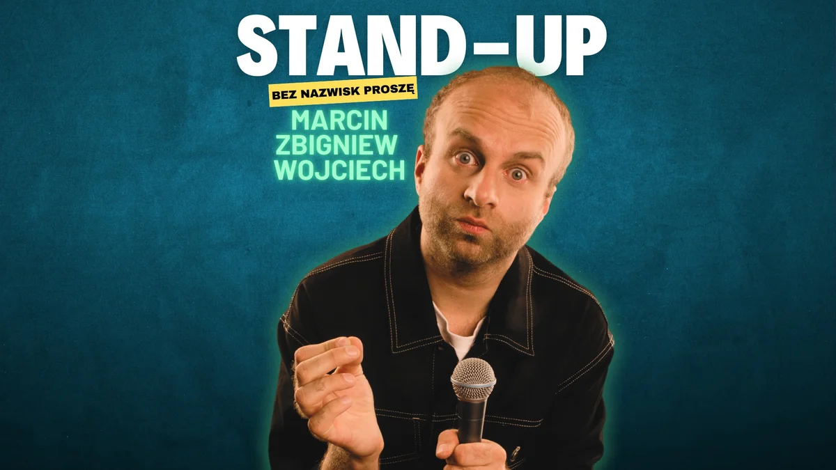 Grafika promocyjna wydarzenia Marcin Zbigniew Wojciech: stand-up w Wejherowie