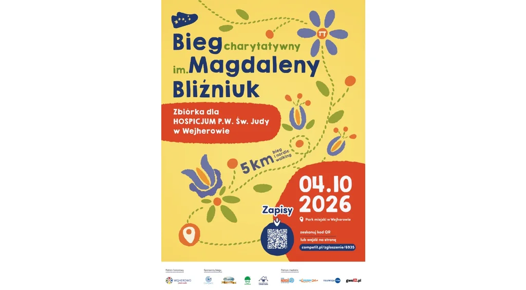 Grafika promocyjna wydarzenia Bieg Magdaleny Bliźniuk i Światowy Dzień Onkologii