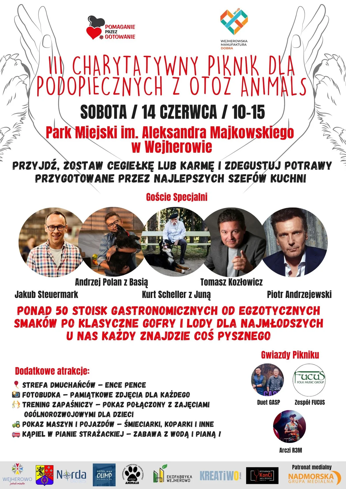 Grafika promocyjna wydarzenia Charytatywny piknik na rzecz zwierząt w Wejherowie