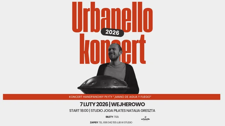 Grafika promocyjna wydarzenia Koncert handpanowy Wejherowo | Urbanello