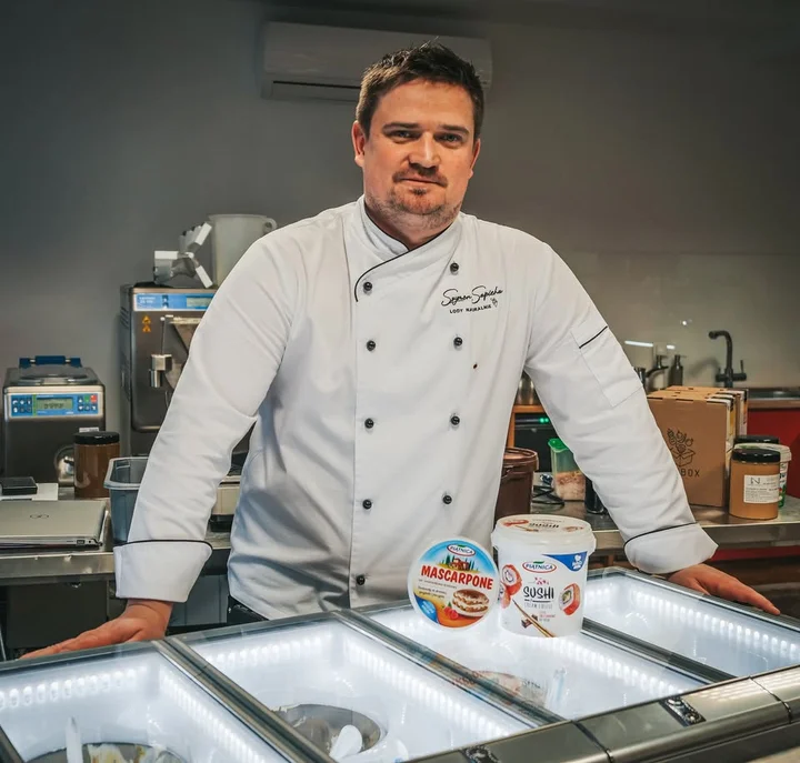 Obrazek przedstawia grafikę promocyjną wydarzenia Szkolenie: produkcja lodów bez dodatku cukru we Wejherowie