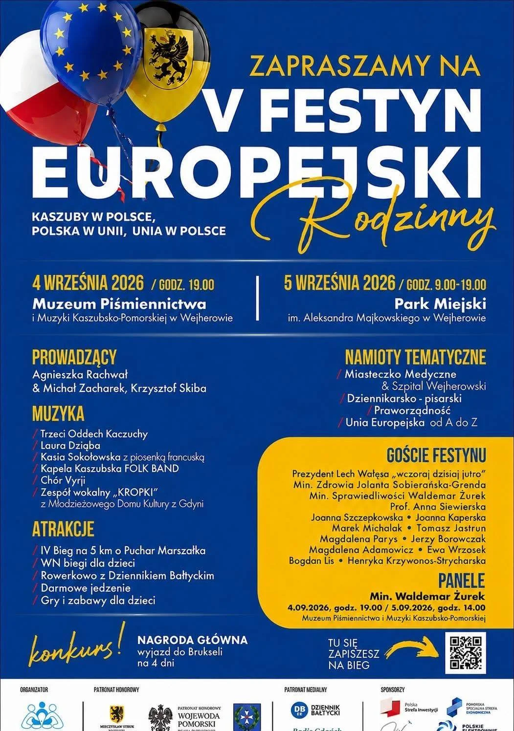 Grafika promocyjna wydarzenia V Festyn Europejski w Wejherowie