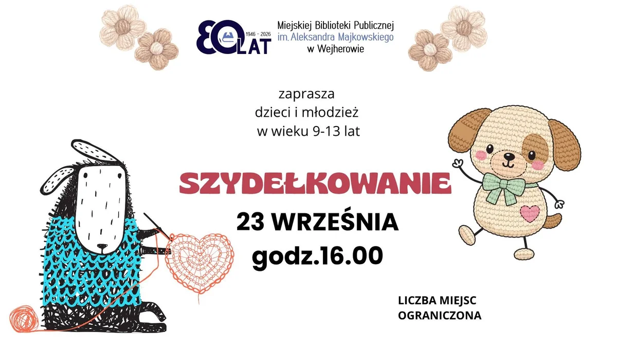 Grafika promocyjna wydarzenia Warsztaty z szydełkowania
