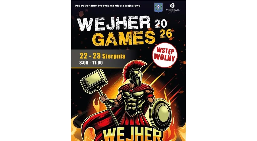 Grafika promocyjna wydarzenia Wejher Games 2026