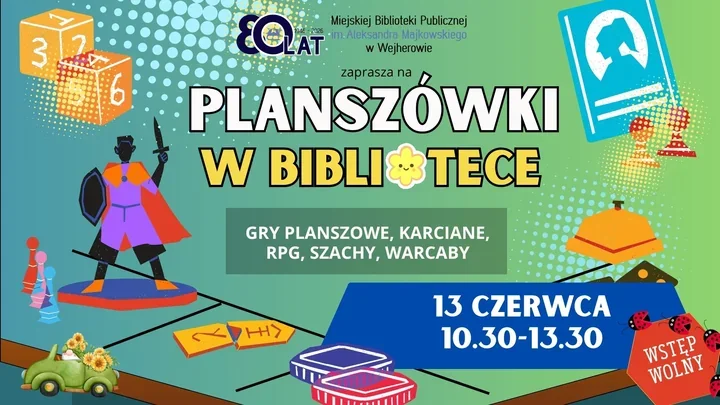 Planszówki w bibliotece - wielka rozgrywka bez zapisów i za darmo