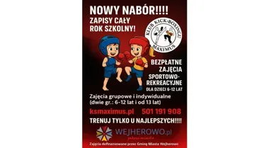 Sekcja kickboxingu KS "MAXIMUS" – bezpłatne zajęcia i zapisy dla najmłodszych z Wejherowa