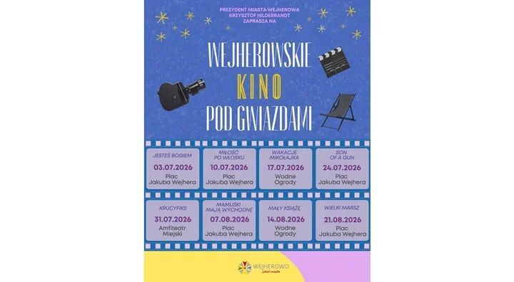 Wieczory pod gwiazdami wracają do Wejherowa. Rusza osiem plenerowych seansów