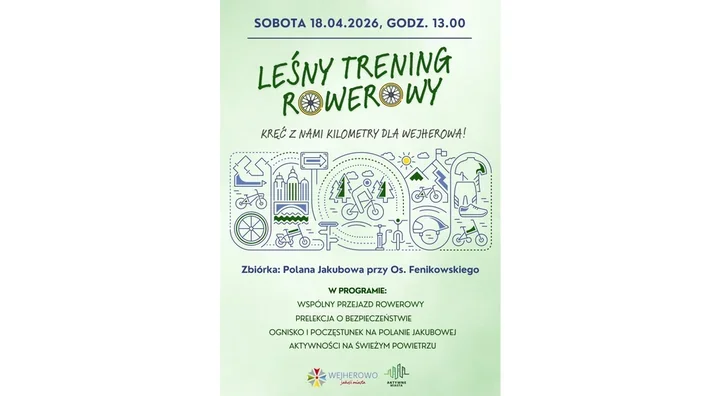 Leśny trening rowerowy w Wejherowie ma rozkręcić czerwcową walkę o puchar