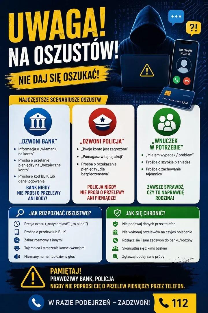Jedna rozmowa i dwie pożyczki - seniorka z powiatu wejherowskiego straciła 30 tys.