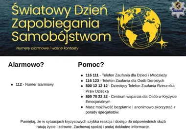 Jedna wiadomość może uratować życie. Policja podaje konkretne dane