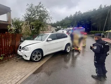 W Redzie najpierw płot, potem inne auto - policja szybko namierzyła kierowcę