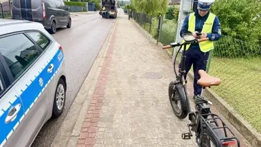 Kontrole hulajnóg w Wejherowie. Jeden kierujący miał blisko 3 promile
