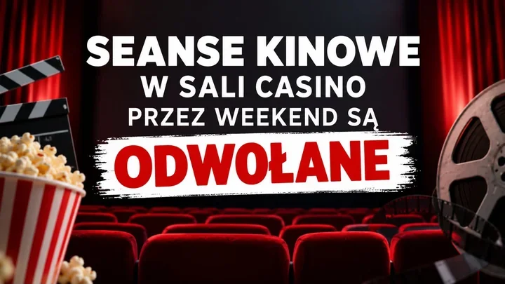 Weekendowe seanse w sali Casino odwołane. Filharmonia przeprasza widzów
